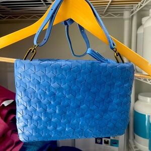 Madewell woven leather shoulder cross body bag